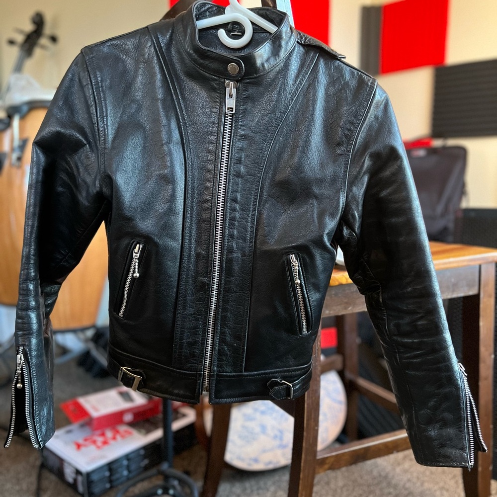 Straight to Hell - The offender - REAL Buffalo Leather Jacket RARE Discontinued - Picture 2 of 16